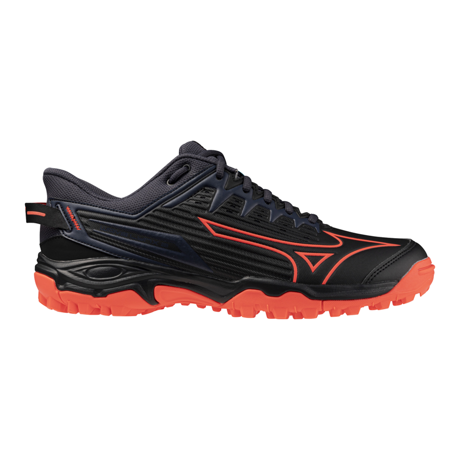 Mizuno WAVE LYNX 2 Black/Neon Flame/Peacock Blue